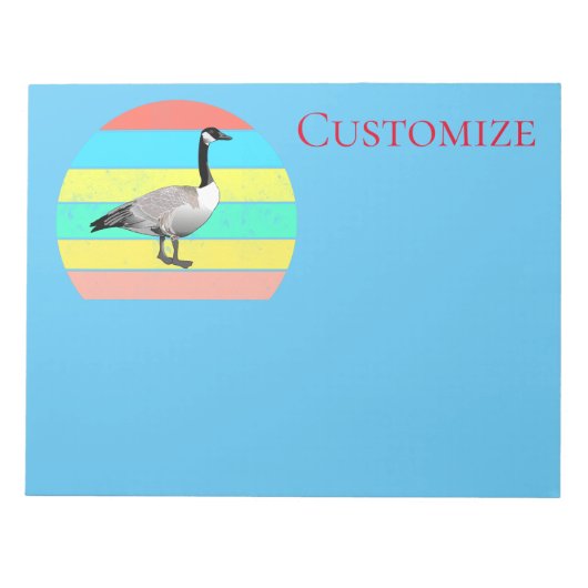 Kanada Gänse Multi-Color Sun Thunder_Cove Notizblock (Vorderseite)