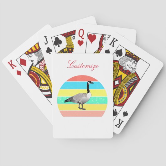 Kanada Gänse Multi-Color Sun Thunder_Cove Spielkarten (Rückseite)