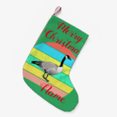 Kanada Gänse Multi-Farb Sun Thunder_Cove Kleiner Weihnachtsstrumpf (Vorderansicht (hängend))