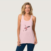 Kanada Gänse Playing Hockey Tank Top (Vorderseite Vollansicht)