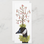 Kanada Gänse und House Finish Weihnachtskarte Einladung (Vorne/Hinten)