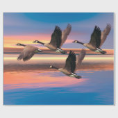 Kanada Gänsebild für Wrapping Paper Geschenkpapier (Flach)