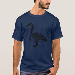 Kanada Gänsedetest zeichnend Vogel T-Shirt