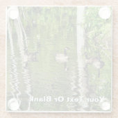 (Kanada) Gänsegrün Glasuntersetzer (Rückseite)