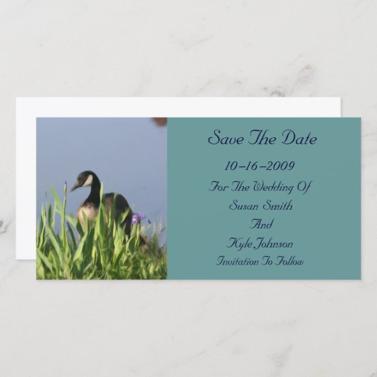 Kanada Gänsehälte Hochzeit retten Datum Save The Date (Vorne/Hinten)