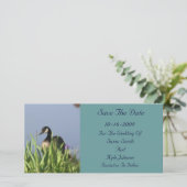 Kanada Gänsehälte Hochzeit retten Datum Save The Date (Stehend Vorderseite)