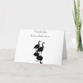 Kanada Gänsekarten Kanada Grießkarten Karte (Rückseite)