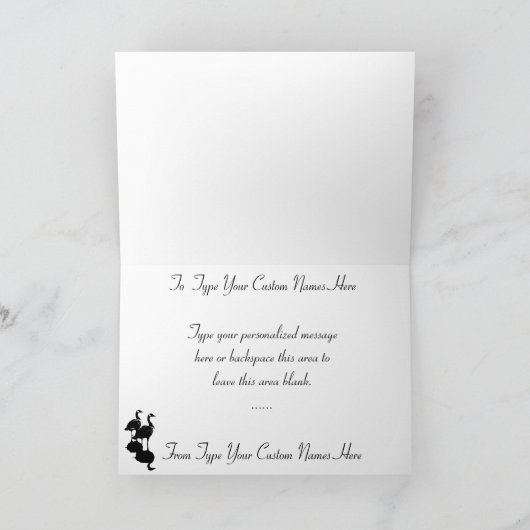 Kanada Gänsekarten Kanada Grießkarten Karte (Innenseite)