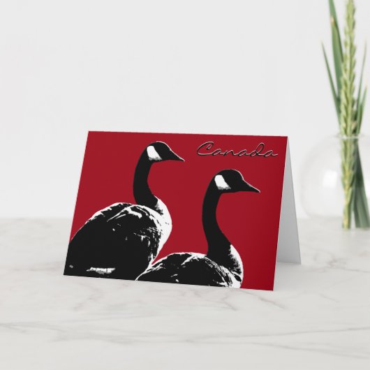 Kanada Gänsekarten Kanada Grießkarten Karte (Vorderseite)