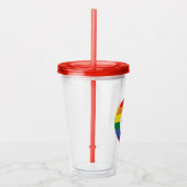 Kanada-Gay Pride Acryltrinkbecher (Rechts)