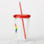 Kanada-Gay Pride Acryltrinkbecher (Links)