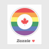Kanada-Gay Pride Aufkleber (Blatt)