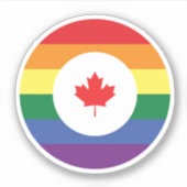 Kanada-Gay Pride Aufkleber (Vorderseite)