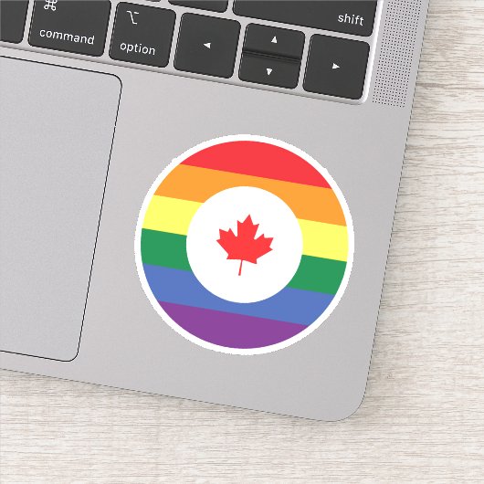Kanada-Gay Pride Aufkleber (Detail)
