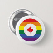 Kanada-Gay Pride Button (Vorne & Hinten)