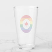 Kanada-Gay Pride Glas (Rückseite)