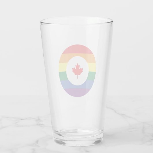 Kanada-Gay Pride Glas (Rückseite)