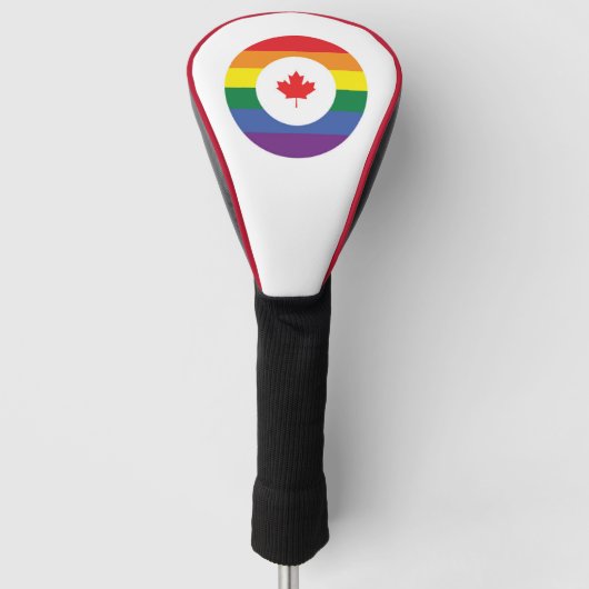 Kanada-Gay Pride Golf Headcover (Vorderseite)