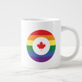 Kanada-Gay Pride Jumbo-Tasse (Rechts)