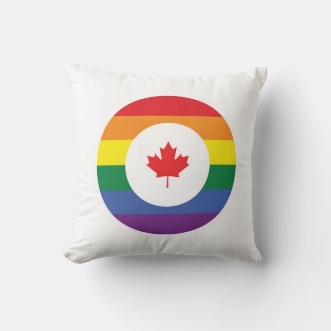 Kanada-Gay Pride Kissen (Vorderseite)