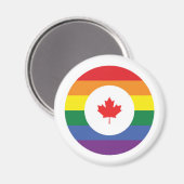 Kanada-Gay Pride Magnet (Vorderseite/Rückseite)