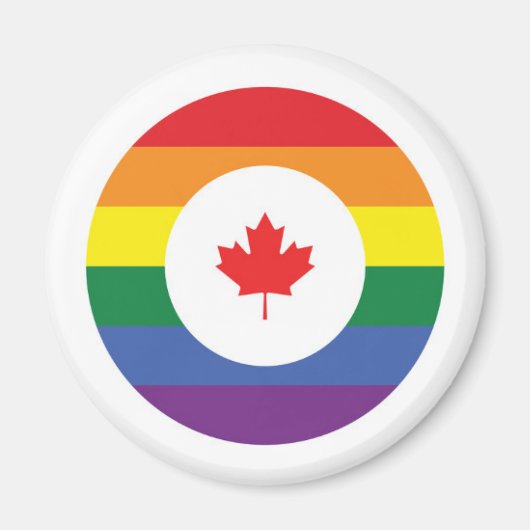 Kanada-Gay Pride Magnet (Vorne)
