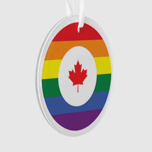 Kanada-Gay Pride Ornament (Vorderseite)
