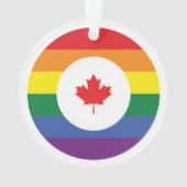 Kanada-Gay Pride Ornament (Rückseite)