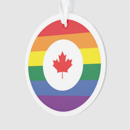 Kanada-Gay Pride Ornament (Vorderseite)