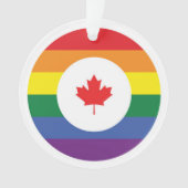 Kanada-Gay Pride Ornament (Vorderseite)
