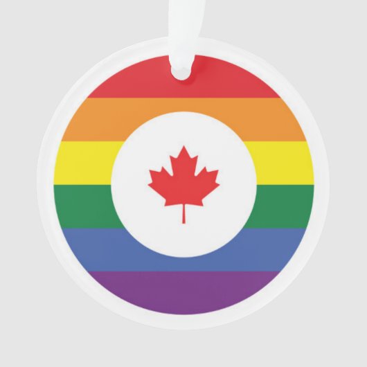 Kanada-Gay Pride Ornament (Vorderseite)