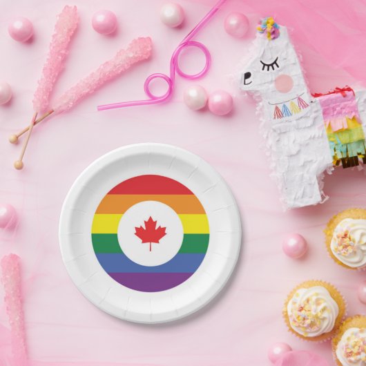 Kanada-Gay Pride Pappteller (Party)