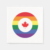 Kanada-Gay Pride Serviette (Vorderseite)