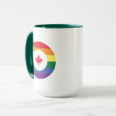 Kanada-Gay Pride Tasse (Vorderseite Links)