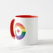 Kanada-Gay Pride Tasse (Vorderseite Links)