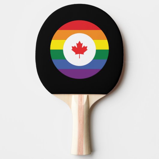 Kanada-Gay Pride Tischtennis Schläger (Vorderseite)