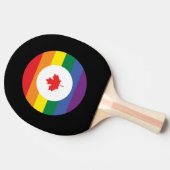 Kanada-Gay Pride Tischtennis Schläger (Seitenansicht)