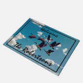 Kanada Geese & Blue Sky Fußmatte (Schrägansicht)