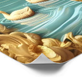 Kanada Geese inmitten der weinenden Willows 18x24 Poster (Ecke)