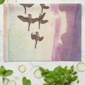 Kanada Geflügel im Frühjahr von Newell Convers Wye Geschirrtuch (Gefaltet)