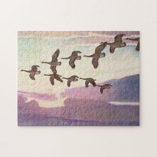 Kanada Geflügel im Frühjahr von Newell Convers Wye Puzzle (Horizontal)