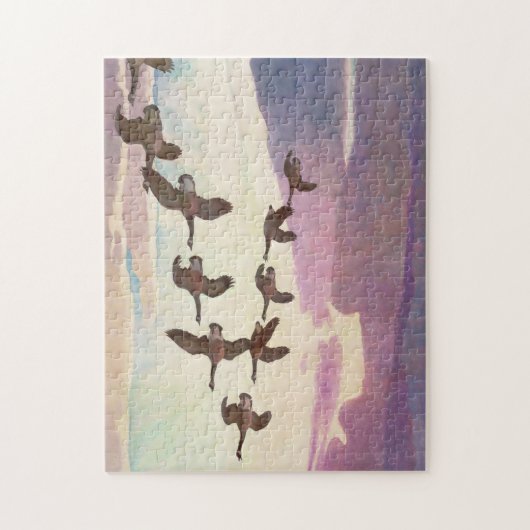 Kanada Geflügel im Frühjahr von Newell Convers Wye Puzzle (Vertikal)