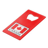 Kanada Geldkarten Flaschenöffner (Vorderseite Schrägansicht)