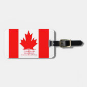 Kanada Gepäckanhänger (Vorderseite horizontal)