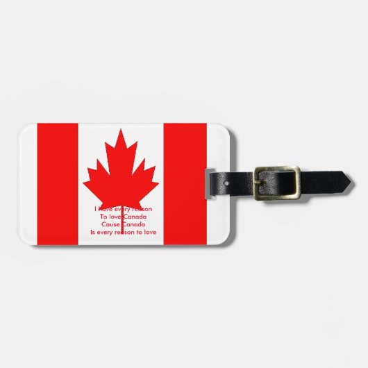 Kanada Gepäckanhänger (Vorderseite horizontal)