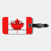 Kanada Gepäckmarke Gepäckanhänger (Rückseite horizontal)