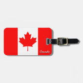 Kanada Gepäckmarken, patriotische kanadische Flagg Gepäckanhänger (Vorderseite horizontal)