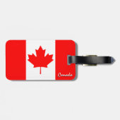 Kanada Gepäckmarken, patriotische kanadische Flagg Gepäckanhänger (Rückseite horizontal)