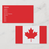 Kanada - Geschäft Visitenkarte (Vorne/Hinten)