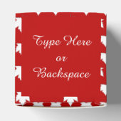 Kanada-Geschenkboxen personalisieren Kanada-Flagge Geschenkschachtel (Oben)